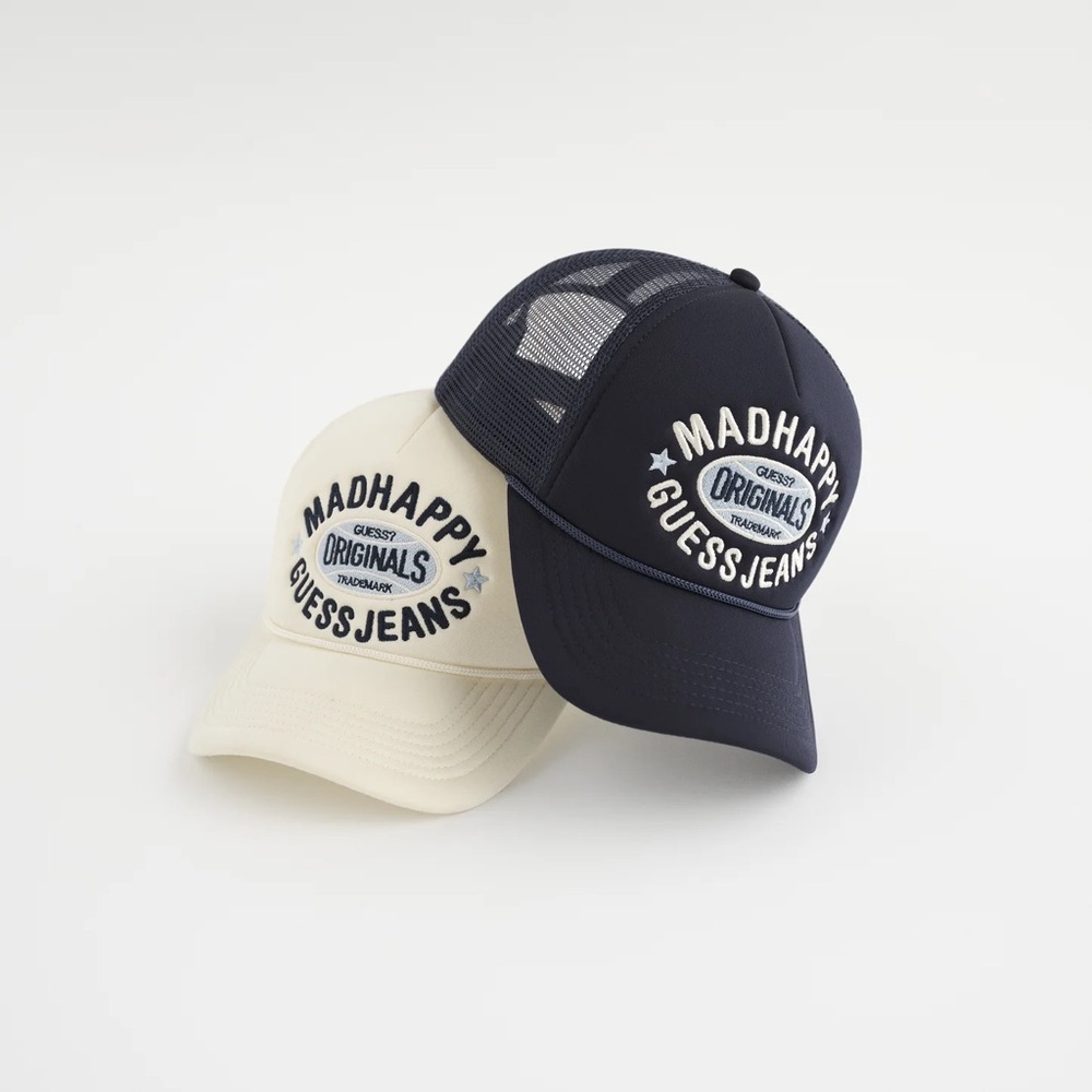 Madhappy x Guess Jeans Trucker Hat in Navy
